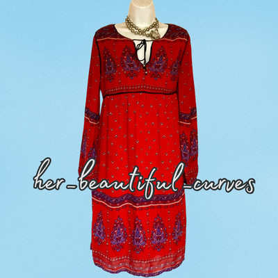 MONSOON BOHO STIL ANLASS PARTY KLEID GRÖSSE 16
