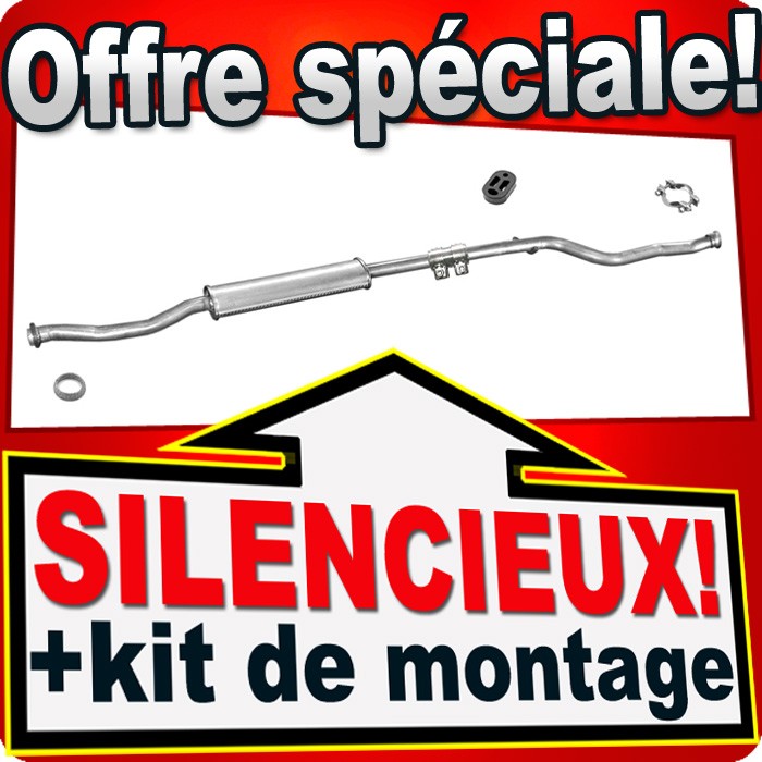 Échappement anti-corrosion Citroën Saxo et Peugeot 106 pour réduire le bruit moteur