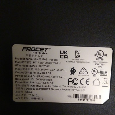 Wide-Temperature 83wt Gigabit PoE Injector Ver. 3.0