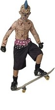 Zombie Skate Punk Kids Costume Rubie's L