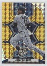 2022 Panini Mosaic Gold Mosaic Prizm 3/10 Jorge Polanco #167 06ee