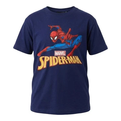 Marvel Spiderman Kinder Jungen T-Shirt Kurzarm Shirt Gr. 98 bis 128 Baumwolle - Bild 1 von 4