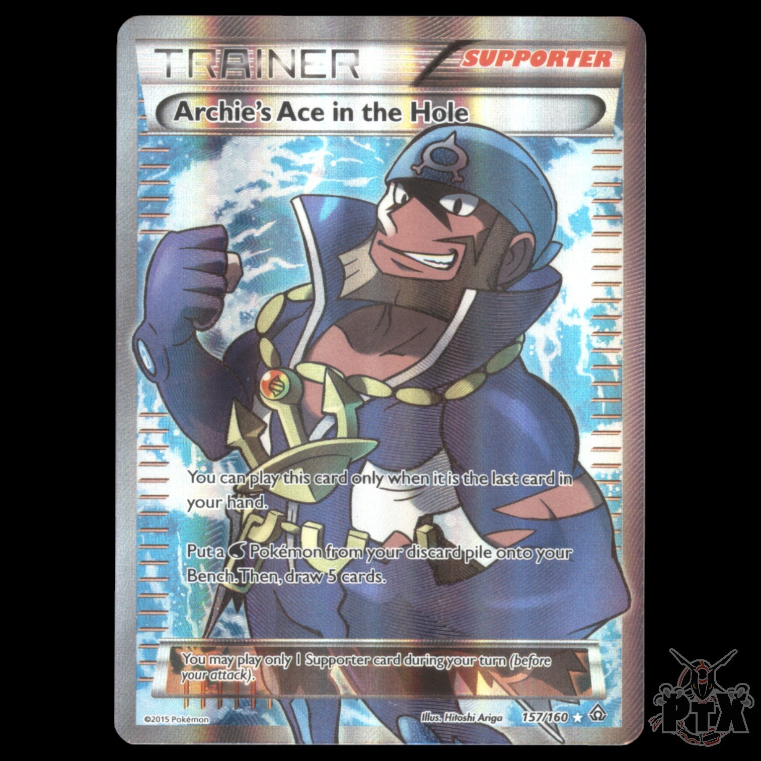 Archie's Ace in the Hole #157/160 Primal Clash NM/Near Mint Pokemon 2015