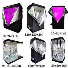 7 Sizes Hydroponics Grow Tent 100% Reflective Mylar Non Toxic Indoor /w Window