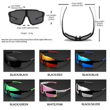 Oversized Sports Sunglasses UV400 Wraparound Cycling Running Hiking Outdoor Glas