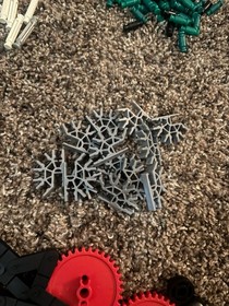 500+ K&rsquo;NEX / Knex Micro Mini Bulk Lot &ndash; Mixed Rods, Connectors & Clips Parts