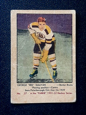 GEORGE ''RED'' SULLIVAN RC 1951-52 PARKHURST 51-52 #27 GOOD+            87344