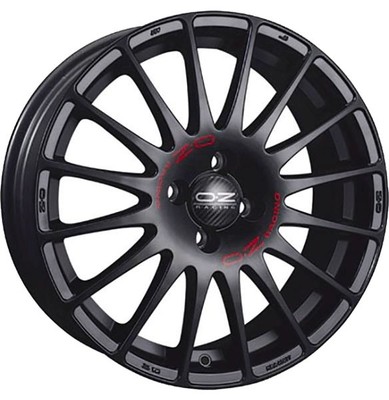 ALUFELGE OZ RACING SUPERTURISMO GT FUR TOYOTA COROLLA 7X17 4X100 MATT BLACK RED