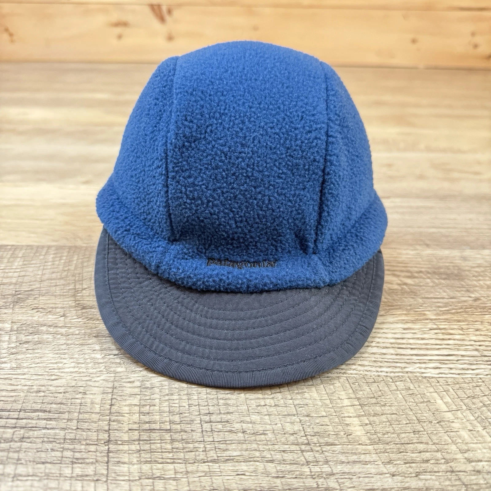 Vintage Patagonia Synchilla Fleece Beanie Hat Medium Earflap Trapper Duckbill