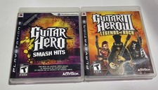 Guitar Hero Bundle PS3 Smash Hits, Legends Of Rock CIB Sony PlayStation 3 Games