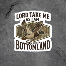 Duck Religious Sticker Vinyl Decal Bottomland Camo Hunting Christian