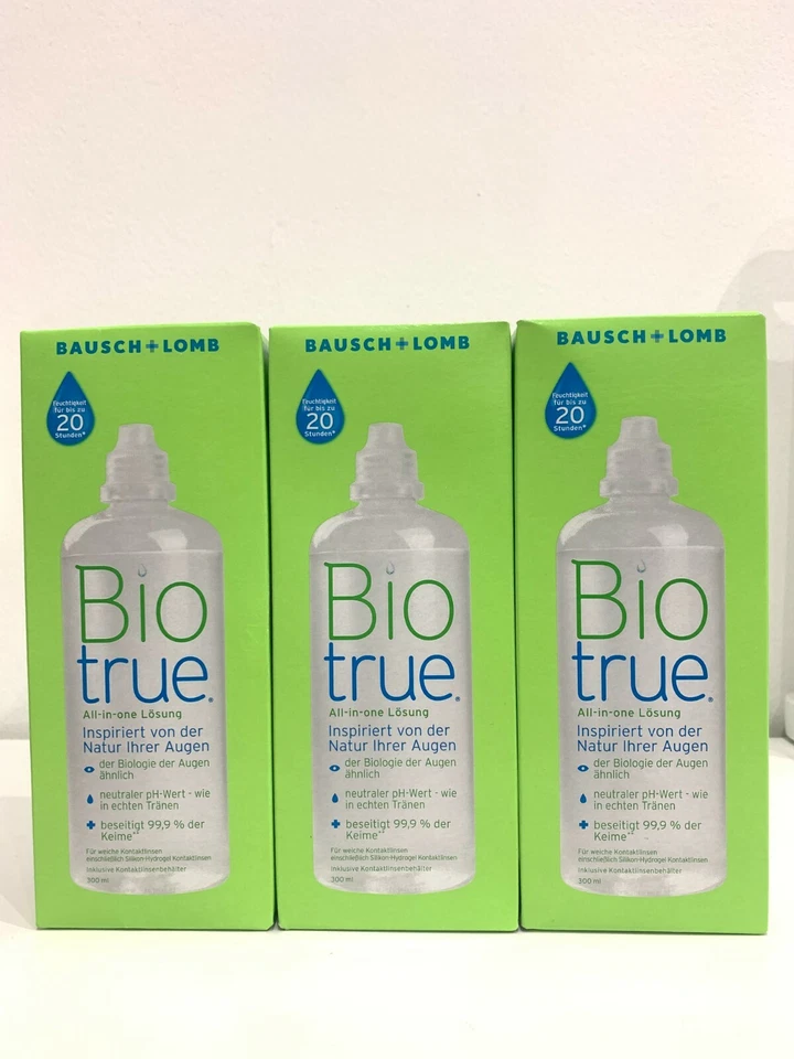 BAUSCH + LOMB Baush&Lomb LIQUIDI PER LENTI A CONTATTO Biotrue 300ml Offerta 3pz disinfettante