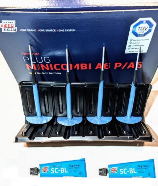TIP TOP 4x REMA TipTop Minicombi A6 + 2x FD-BL 12g mit Stift Motorrad PKW