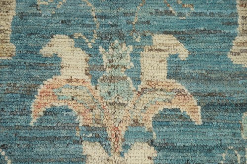 Vegetable Dye Oushak Turkish Hand-knotted Wool Rug for Living Room 6x9 ft - 第 9/21 張圖片