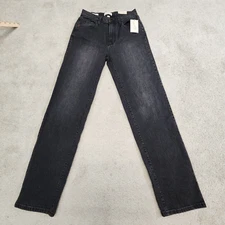 Women's High-Rise Straight Jeans  Universal Thread Sz 6R Black NEW