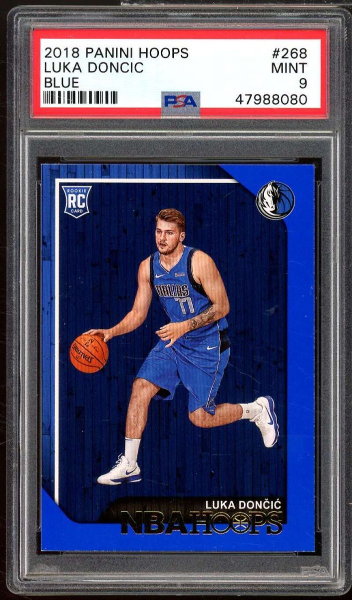 Luka Doncic Rookie Card 2018-19 Panini Hoops Blue #268 PSA 9 | eBay