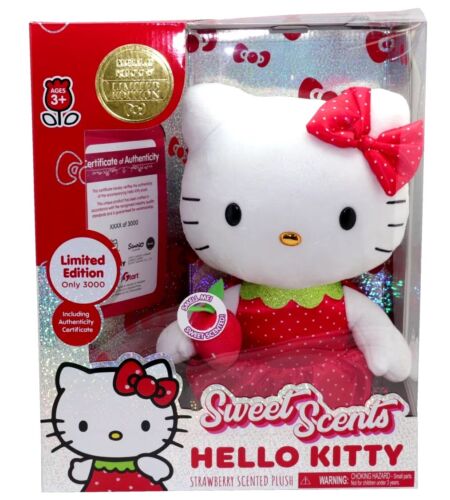 Limited Edition 988/3000 SWEET SCENTS Strawberry Scented Hello Kitty Plush NIB - Picture 1 of 3