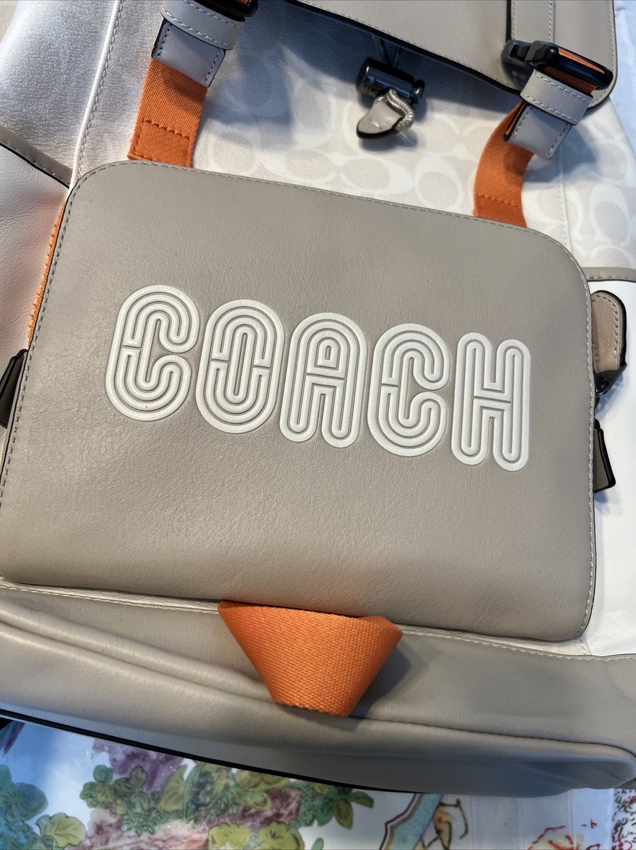NWT Coach Track Backpack In Colorblock Signature Canvas With Coach