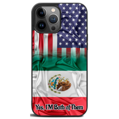 Mexican American Phone Case for iPhone 15 14 Pro Max Mini Samsung 24 Plus Ultra