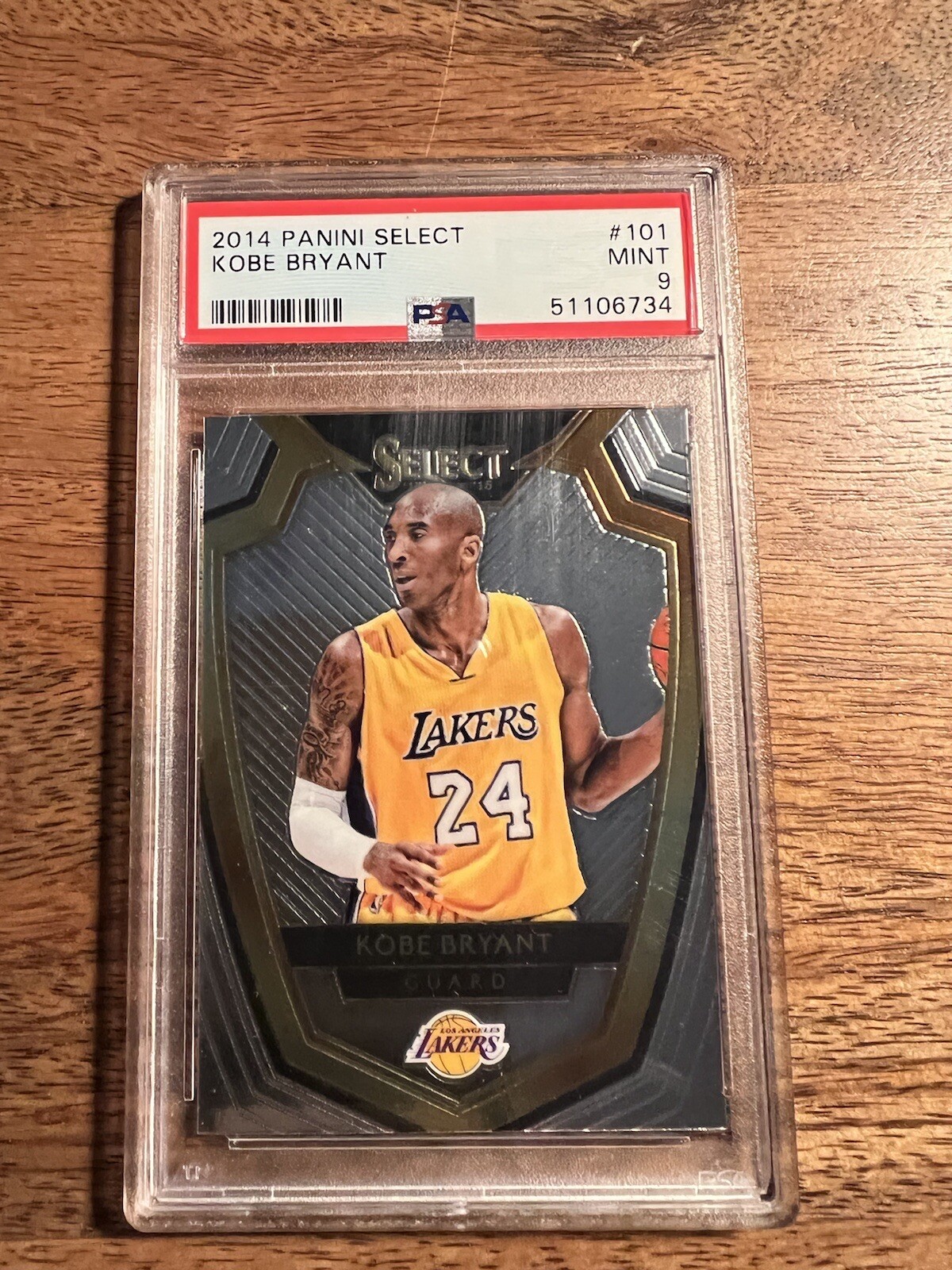 2014 Panini Select Kobe Bryant Guard LA Lakers #101 PSA 9 MINT