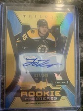 Joona Koppanen 2023-24 Trilogy Rookie Premieres Level 1   037/349 Gold Auto