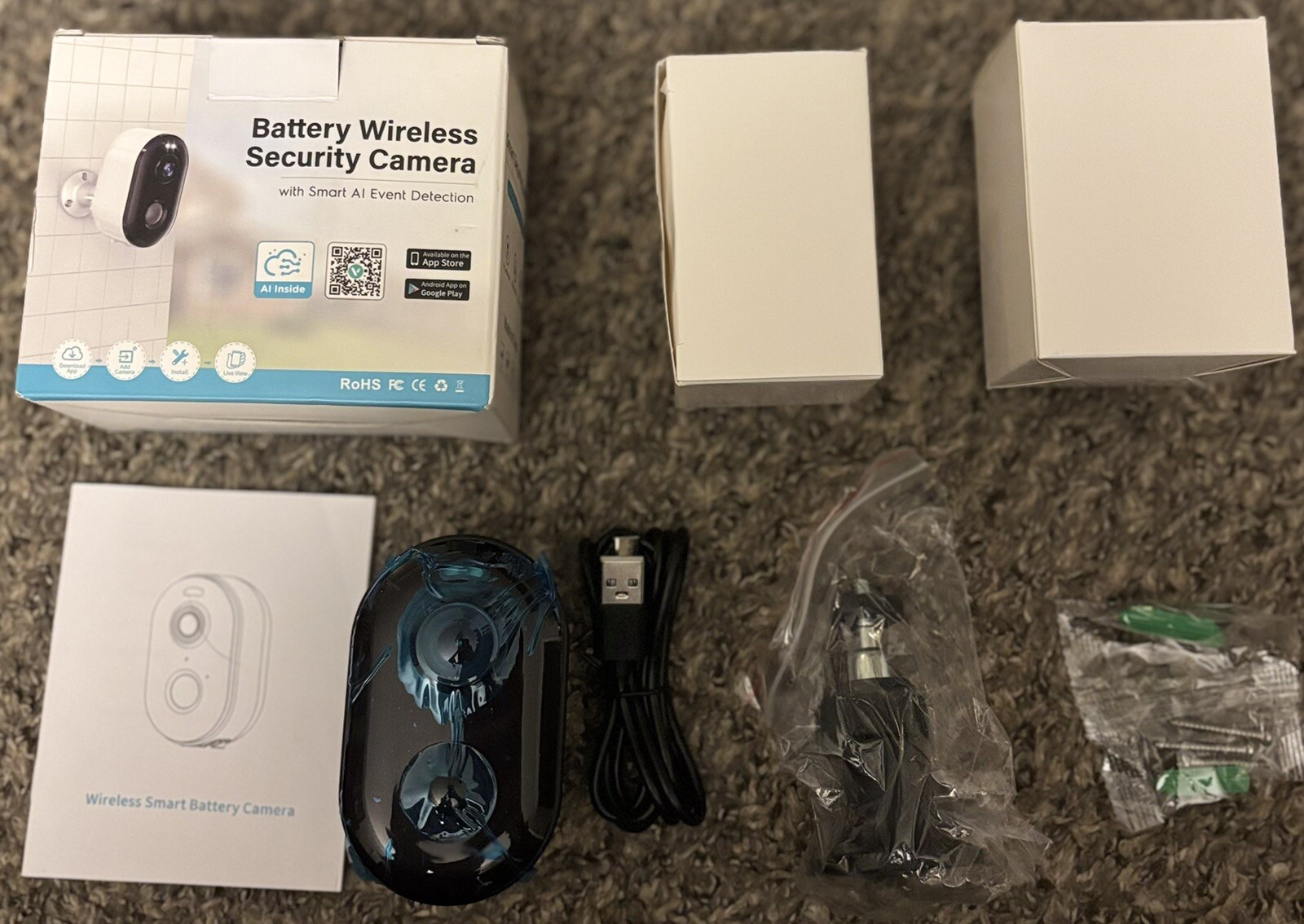 Security Camera Wireless Outdoor, 2-Way Talk Battery Powered Smart Geekee CG6-image