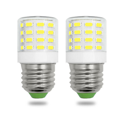 2pcs E27/E26 LED Light Bulb 48-5730 Ceramics Corn Lights 120V fit Refrigerator