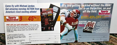 1991 Sports Illustrated Mail In Print Ad Michael Jordan Todd Blackledge