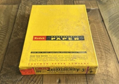 Vintage Kodak Kodabromide F3 SINGLE WEIGHT Photo Paper 5x7 in Sealed 100 Sheets