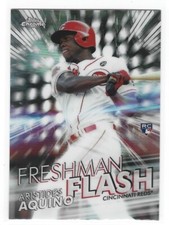 ARISTIDES AQUINO 2020 TOPPS CHROME FRESHMAN FLASH REFRACTOR ROOKIE REDS K2