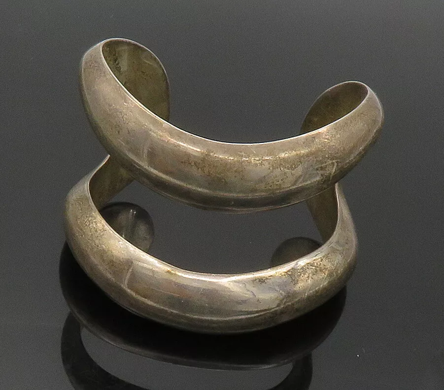 TIFFANY CO. ELSA PERETTI 925 Silver Vintage Dark Tone Cuff