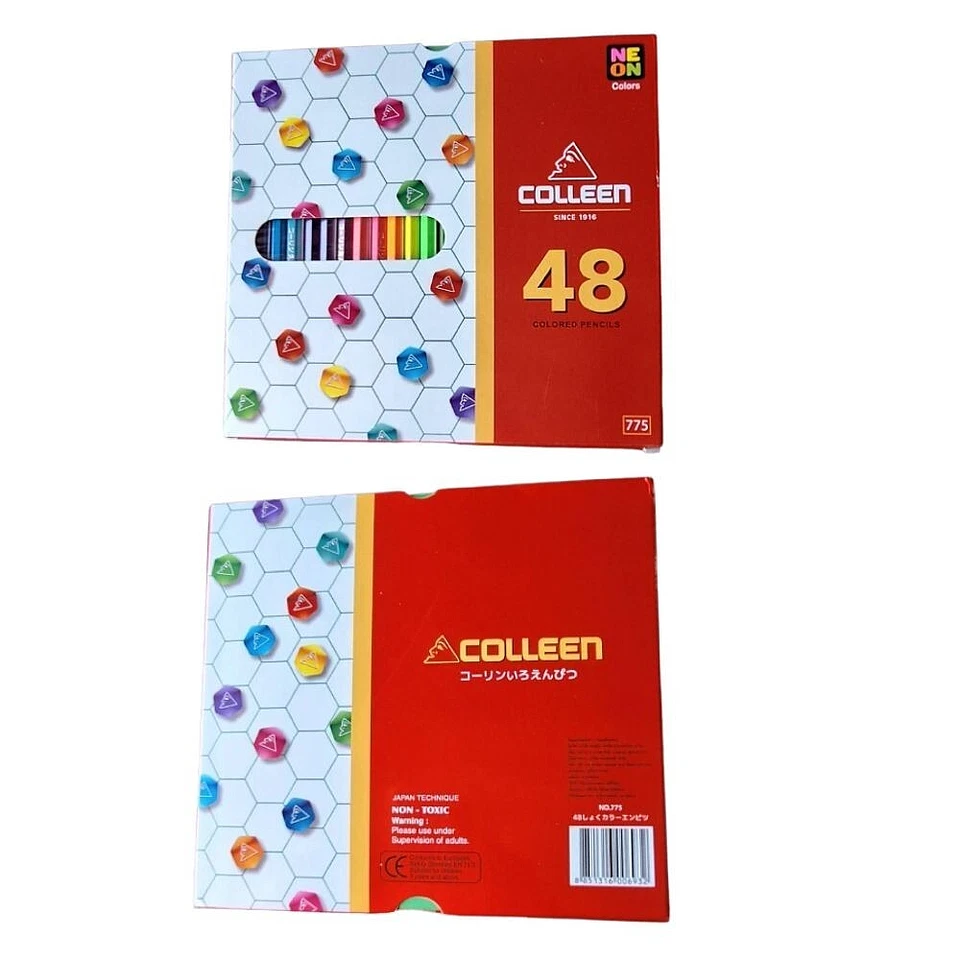 Pencils Colored Drawing Colleen Painting Art Colors Set Gift Kids 48 Pencil Colo - Image 3 of 4