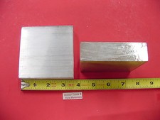 2 Pieces 1" X 3-1/2" ALUMINUM 6061 FLAT BAR 3.5" long T6511 Solid Mill Bar Stock