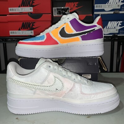 Women's Nike Air Force 1 '07 LX Tearaway CJ1650-100 Size 9 Right