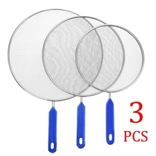 Splatter Screen for Frying Pan Fine Mesh Stainless Steel Grease Splatter Guard