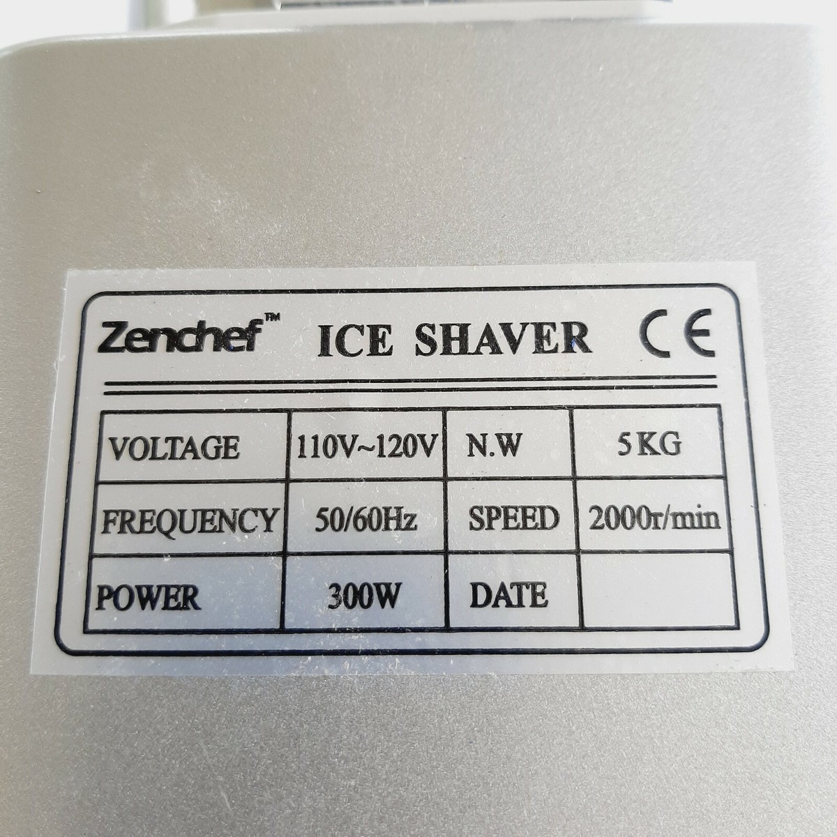 Zenchef Automatic Ice Shaver Silver D1-1029A working | eBay