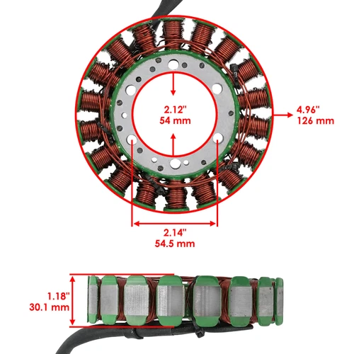 Celox Stator & Gasket for Polaris RZR 570 EFI 2018 - Foto 2 di 7