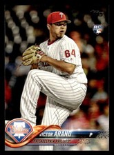2018 Topps #675 Victor Arano Rookie Card Philadelphia Phillies