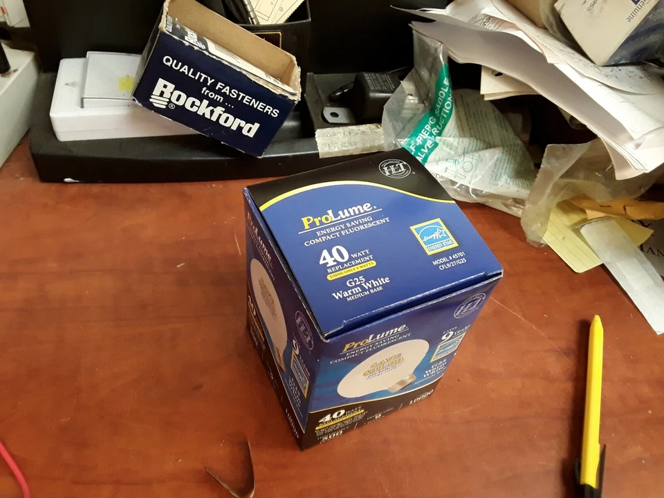 Halco Prolume Compact Fluorescent Lamps CFL9/27/G25 (boxes of 6) - Image 4 of 4