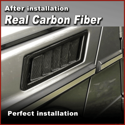 Für Mercedes G Klasse G63 04-18 Carbon Seite Kotflügel Splitter Fender Vent - Picture 3 of 12