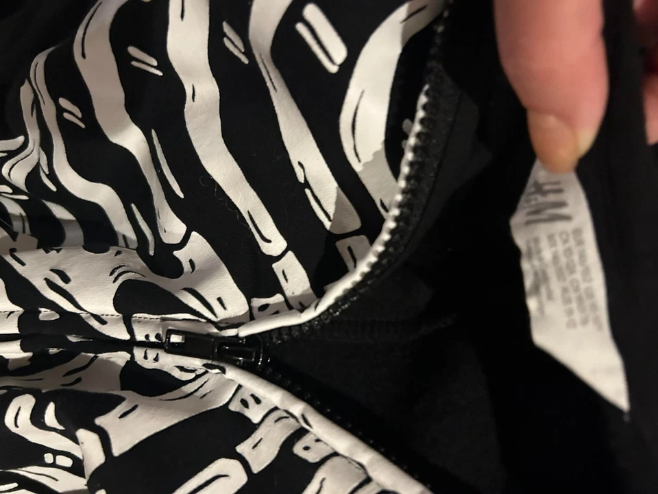 Disfraz de Halloween Niño Unisex Completo Cremallera Esqueleto Traje Talla Grande 10-12 Foto 4 de 4