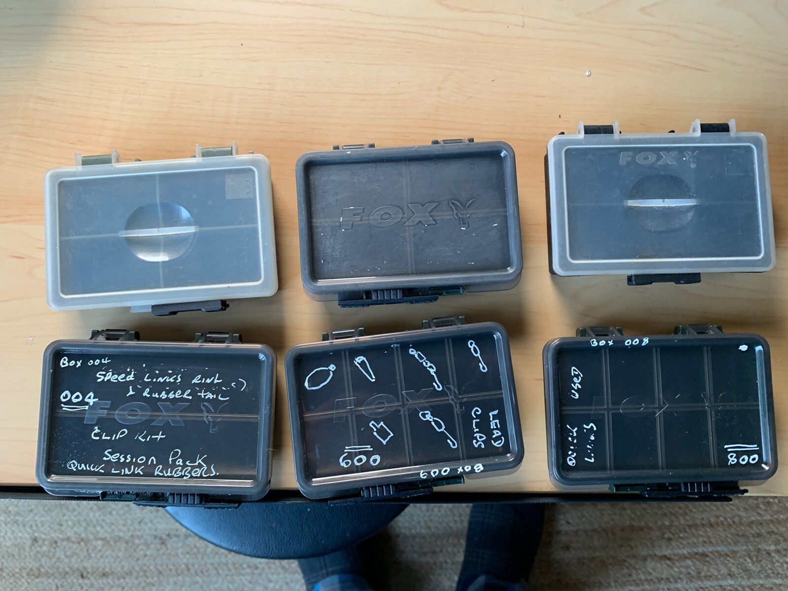 6 X Fox Small Fishing Tackle Boxes eBay