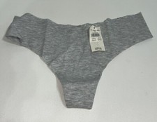 new in package - aerie marled gray soft real good thong underwear size small