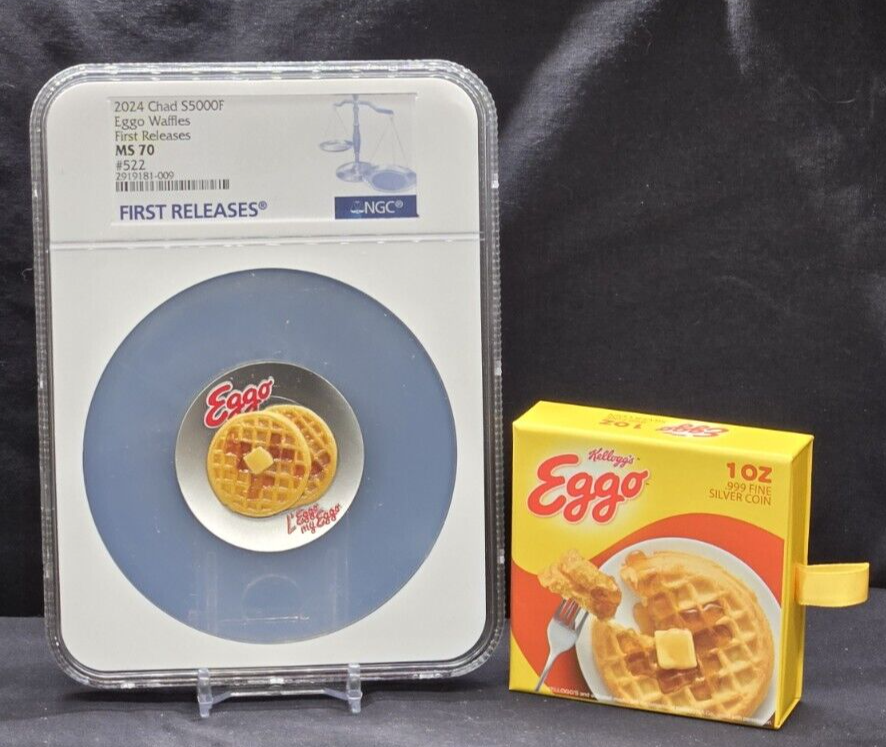 2024 CHAD 5000F - KELLOGG'S EGGO WAFFLES PLATE - NGC MS70 - 999