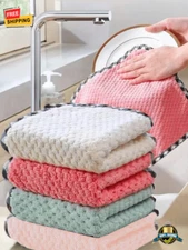 8 pcs Multi-Purpose Cleaning Cloths Strong Absorption for Home & Car