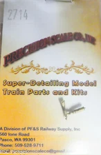 Precision Scale HO #2714 Whistle, Single Chime, Arm Up (Brass Casting)