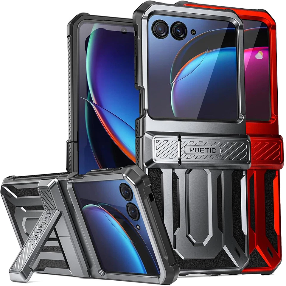 For Moto Razr / Moto Razr Plus 2023 / 2024 Case Poetic With Kickstand Cover - Image 3 of 3