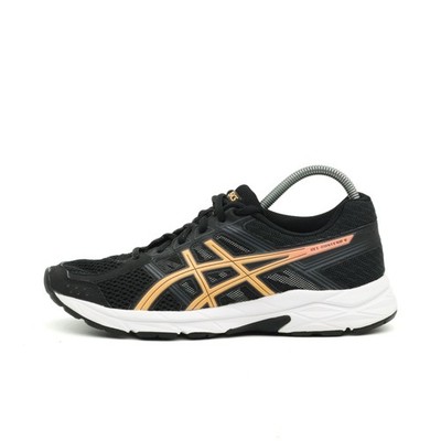 ASICS Damen Gel-Contend 4 Sneaker Schwarz Gold Atmungsaktiv Laufschuh EU 38