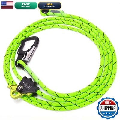 RNA X-Flight XFL-6-HOOK Adjustable Lanyard 12ft Neon Yellow Snap Hook Arborist