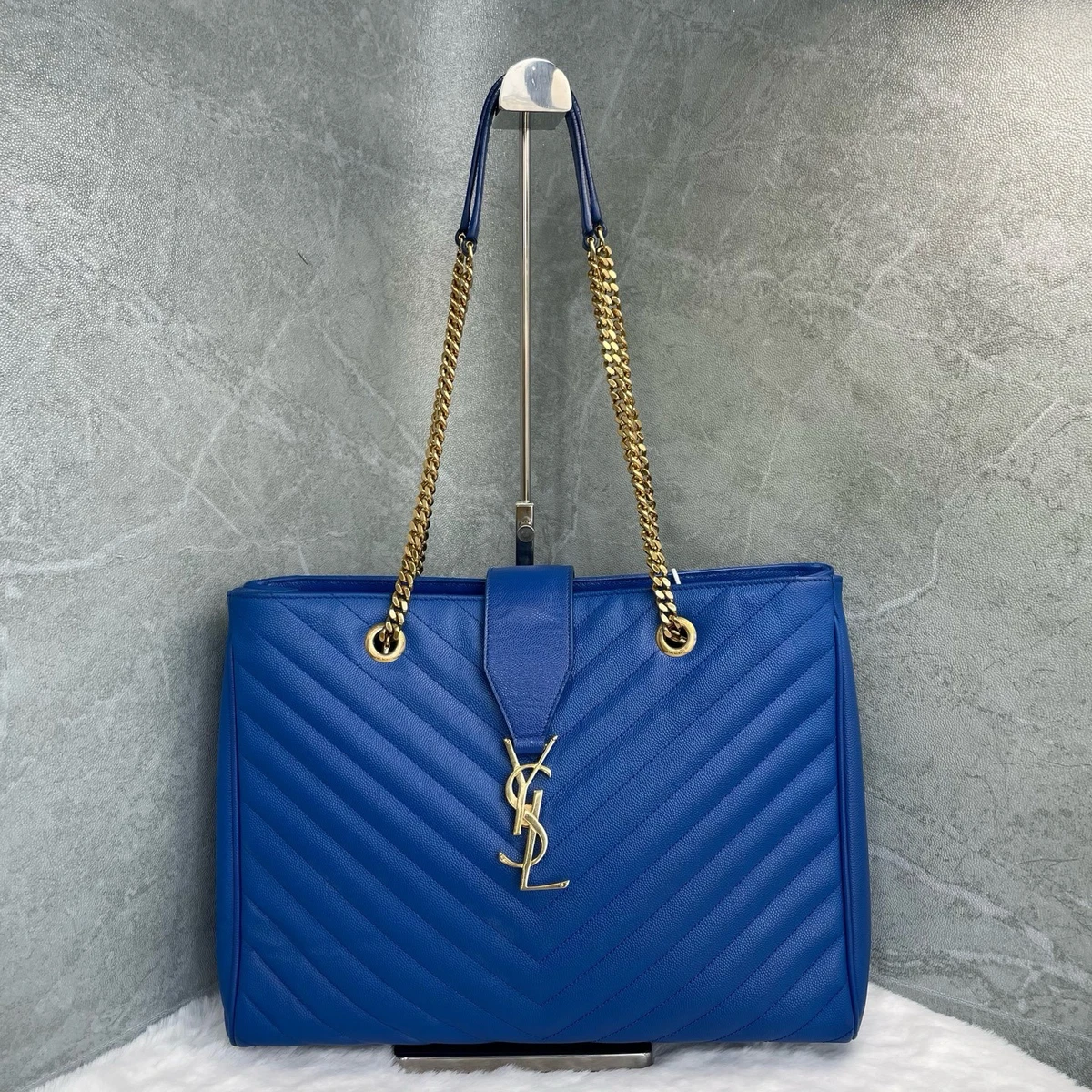 イヴサンローラン　ブルー Saint Laurent Blue Tote Bags & Handbags for Women for sale | eBay